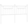 vidaXL Cabeceira de substitui&ccedil;&atilde;o 160 cm metal branco