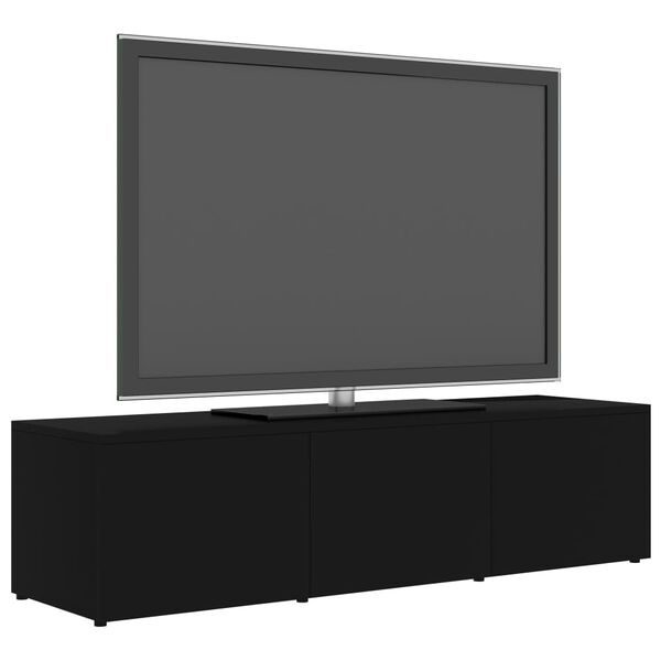 vidaXL M&oacute;vel de TV 120x34x30 cm derivados de madeira preto