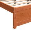vidaXL Estrutura da Cama Marrom Cera 205.5 x 95.5 x 51 cm