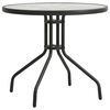 vidaXL Mesa de bistr&ocirc; &Oslash;80x71 cm a&ccedil;o antracite