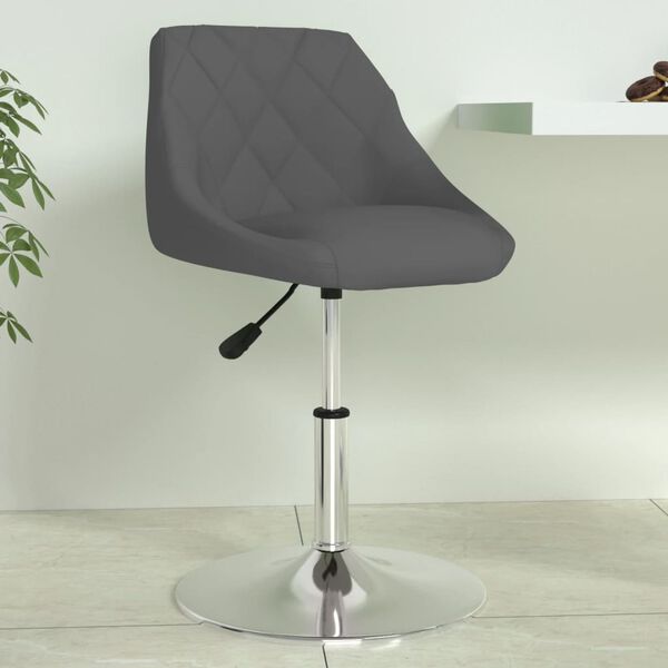 vidaXL Banco de bar veludo cinzento-escuro