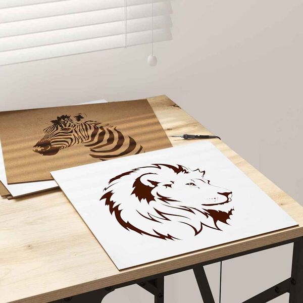 vidaXL Pain&eacute;is de Decora&ccedil;&atilde;o 50 pcs Branco 30 x 30 x 0,27 cm