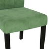 vidaXL Cadeiras de jantar 2 pcs veludo verde-escuro