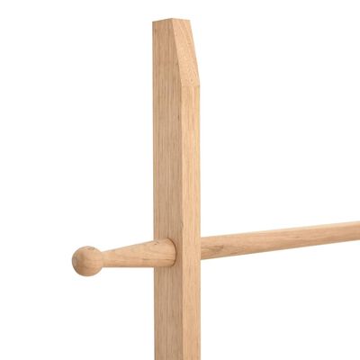 vidaXL Toalheiro escada 170 cm madeira de nogueira maciça