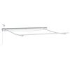 vidaXL Estrutura de toldo el&eacute;trico com LED e sensor 3,5 x 2,5 m Branco