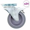 vidaXL 24 pcs rodas girat&oacute;rias 75 mm