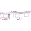 vidaXL Prateleira de parede p/ lavat&oacute;rio a&ccedil;o/madeira de faia maci&ccedil;a