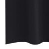 vidaXL Cortinas Blackout com Argolas 2 pcs Preto 175 x 140 cm