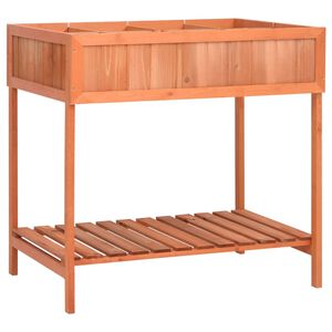 vidaXl Floreira para ervas arom&aacute;ticas 80x60x80 cm abeto maci&ccedil;o