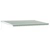 vidaXL Toldo retr&aacute;til Verde e Branco 500 &times; 300 cm