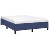 vidaXL Estrutura de cama sem colch&atilde;o 140x190 cm tecido azul