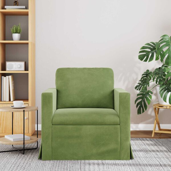 vidaXL Sof&aacute; Verde Claro Dimens&otilde;es gerais: 78 x 78 x 80 cm (L x P x A)