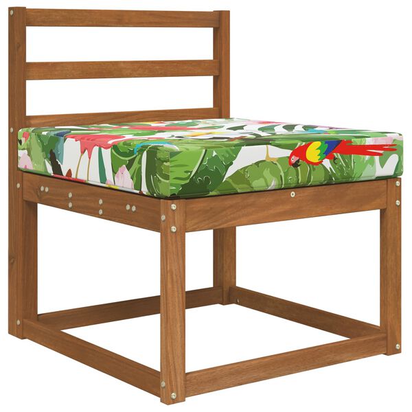 vidaXL Almofada para Sof&aacute; Externo colorido 60 x 60 x 8 cm Poli&eacute;ster