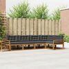 vidaXL Conjunto de Sof&aacute;s para Exterior 5 pcs Natural e Antracite
