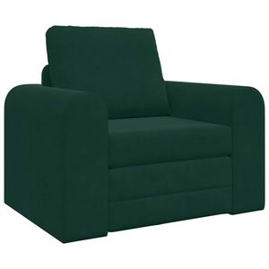 vidaXL Sof&aacute;-Cama Verde Escuro 98 x 71 x 83 cm Veludo