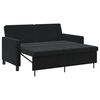 vidaXL Sof&aacute;-Cama Preto Tecido