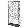 vidaXL Garrafeira de metal, suporte para 28 garrafas de vinho