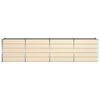 vidaXL Floreira Ivory 240 x 80 x 75 cm A&ccedil;o