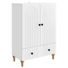 vidaXL Buffet Branco 66 x 34,5 x 95 cm Derivados de Madeira