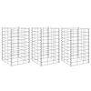 vidaXL Canteiro/gabi&atilde;o elevado 3 pcs 30x30x50 cm ferro