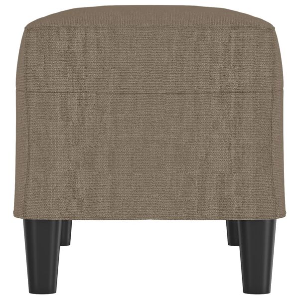 vidaXL Banco 70x35x41 cm tecido cinza-acastanhado