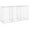 vidaXL Muro gabi&atilde;o com tampas a&ccedil;o galvanizado 200x60x100 cm