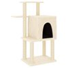 vidaXL &Aacute;rvore p/ gatos c/ postes arranhadores sisal 97 cm cor creme