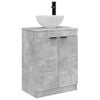 vidaXL Gabinete de banheiro com pia Cinzento Cimento 54 x 35 x 83 cm