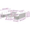 vidaXL Conjunto de Sof&aacute; de Jardim 11 pcs Cinzeto Rattan Sint&eacute;tico
