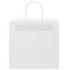 vidaXL Sacos de papel 250 unid com al&ccedil;as branco 26x17x25 cm