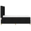 vidaXL Cama Box com colch&atilde;o com cabeceira Preto 140 x 200 cm tecido