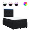 vidaXL Cama boxspring com colch&atilde;o 120x190 cm veludo preto