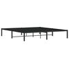 vidaXL Estrutura de cama 183x213 cm metal preto