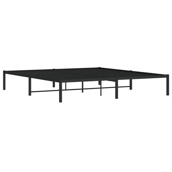 vidaXL Estrutura de cama 183x213 cm metal preto