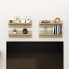 vidaXL Estantes de parede 4pcs 60x11,5x18 cm contrapl. carvalho sonoma