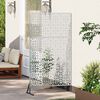 vidaXL Protetor de Privacidade Cinzeto 100 x 50 x 180 cm A&ccedil;o