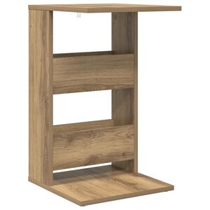 vidaXL Mesa Lateral Carvalho Artesanal 40 x 35 x 60,5 cm