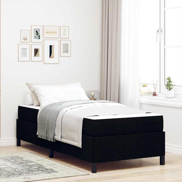 vidaXL Cama Box Preto 80 x 200 cm tecido