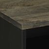 vidaXL Mesa de cabeceira preto 50x33x62 cm madeira de mangueira maci&ccedil;a