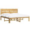 vidaXL Estrutura de Cama de Casal com Cabeceira ROSTOCK Branco