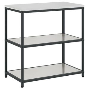 vidaXL Estante de Cozinha HATTEM Prateado 90 x 50 x 92 cm A&ccedil;o