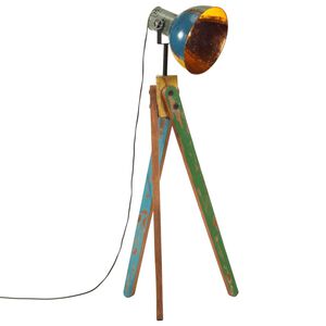 vidaXL Candeeiro de p&eacute; 25 W 45x45x120 cm E27 multicolorido
