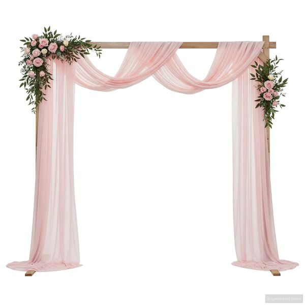 vidaXL Arco de Casamento Marrom Claro 225 x 95 x 226 cm