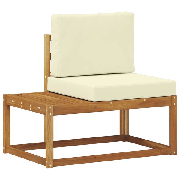 vidaXL Conjunto de Sof&aacute;s para Exterior com almofada 2 pcs Natural