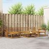 vidaXL Conjunto de Sof&aacute;s para Exterior 7 pcs Natural