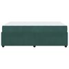 vidaXL Estrutura da Cama com colch&atilde;o Verde Escuro 120 x 190 cm tecido