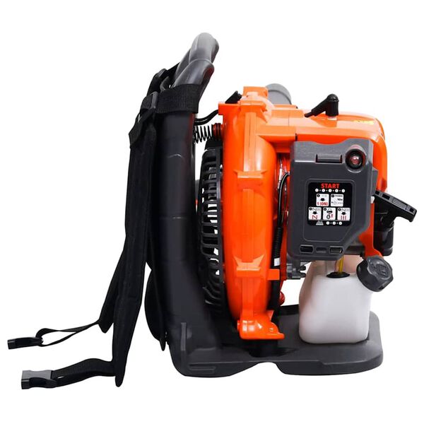 vidaXL Soprador de folhas a gasolina com mochila 900 m&sup3;/h 42,7 cc