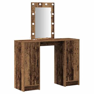 vidaXL Mesa de vestir Castanho 102 x 33 x 135 cm Derivados de Madeira