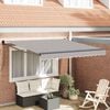 vidaXL Toldo Manual Cinzento-claro 300 x 250 cm Poli&eacute;ster