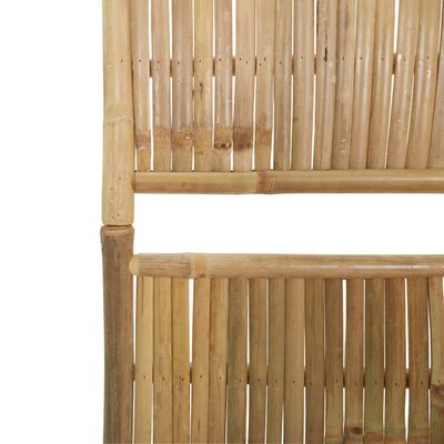 vidaXL Biombo/divisória com 5 painéis 200x180 cm bambu